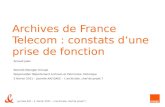 Archives de France Telecom : constats d’une prise de fonction