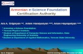 Armenian e-Science Foundation        Certification Authority