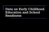 Data on Early Childhood Education and School Readiness