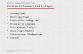 Database Performance Part 1—Topics