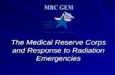 The Medical Reserve Corps and Response to Radiation Emergencies