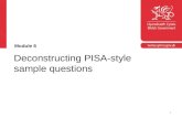 Deconstructing PISA-style sample questions