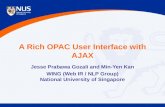 A Rich OPAC User Interface with AJAX