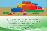 BUILDING COMPETENT COMMUNITIES FOR YOUTH SUICIDE PREVENTION Maureen M. Underwood, LCSW