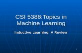 CSI 5388:Topics in Machine Learning