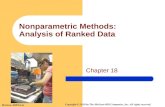 Nonparametric Methods:   Analysis of Ranked Data