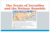 The Treaty of Versailles and the Weimar Republic