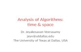 Analysis of Algorithms: time & space