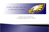 Leyden Council Meeting Thursday, November 12, 2009