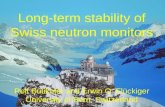 Long-term stability of Swiss neutron monitors