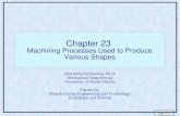 Chapter 23  Machining Processes Used to Produce Various Shapes