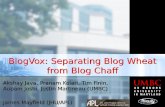 BlogVox: Separating Blog Wheat from Blog Chaff