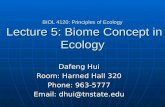 BIOL 4120: Principles of Ecology  Lecture 5: Biome Concept in Ecology
