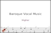 Baroque Vocal Music
