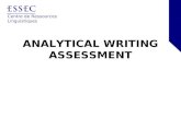 ANALYTICAL WRITING ASSESSMENT