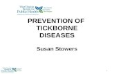 PREVENTION OF  TICKBORNE DISEASES Susan Stowers