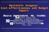 Bariatric Surgery :  Cost-effectiveness  and Budget Impact  Marco  Anselmino , MD, FASMBS