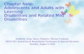 Chapter Nine:  Adolescents and Adults with Learning  Disabilities and Related Mild Disabilities