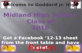 Welcome to Goddard Jr. High Midland High School  Class of 2018