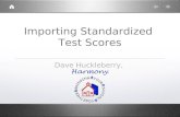Importing Standardized  Test Scores