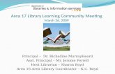 Area  17  Library Learning Community Meeting March  26,  2009