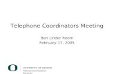Telephone Coordinators Meeting