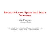 Network-Level Spam and Scam Defenses