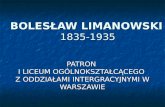 BOLESŁAW LIMANOWSKI 1835-1935