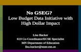 No GSEG? Low Budget Data Initiative with High Dollar Impact