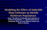 Modeling the Effect of Inducible Plant Defenses on Mobile Herbivore Populations