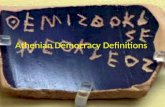 Athenian Democracy Definitions