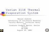Varian 3118 Thermal Evaporation System