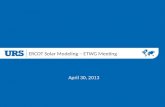 ERCOT Solar Modeling – ETWG Meeting