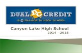 Canyon Lake High School 2014 - 2015