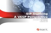 SIP  Trunking A VASP Perspective