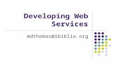 Developing Web Services
