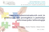 Odprava administrativnih ovir in poenostavitev postopkov s pomočjo informacijske tehnologije