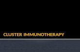 CLUSTER IMMUNOTHERAPY