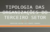 TIPOLOGIA DAS ORGANIZAÇÕES DO TERCEIRO SETOR