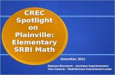 CREC Spotlight on  Plainville: Elementary SRBI Math