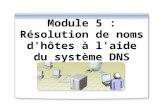 Module 5 : Résolution de noms d'hôtes à l'aide du système DNS