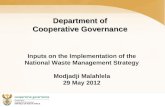 Department of  Cooperative Governance
