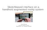 Sketch­based interface on a handheld augmented reality system