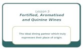 Lesson 5 Fortified, Aromatised  and Quinine Wines