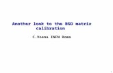 Another look to the BGO matrix calibration  C.Voena INFN Roma