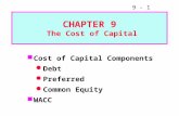 CHAPTER 9  The Cost of Capital