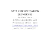 DATA  INTERPRETATION (REVISION)