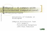 UABgrid : A campus-wide distributed computational infrastructure