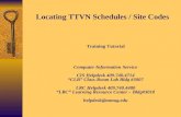 Locating TTVN Schedules / Site Codes