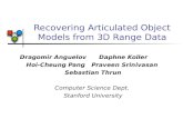 Recovering Articulated Object Models from 3D Range Data